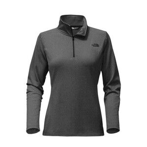 The North Face Women’s Tech Glacier 1/4 Zip Fleece Dark Grey Heather Small